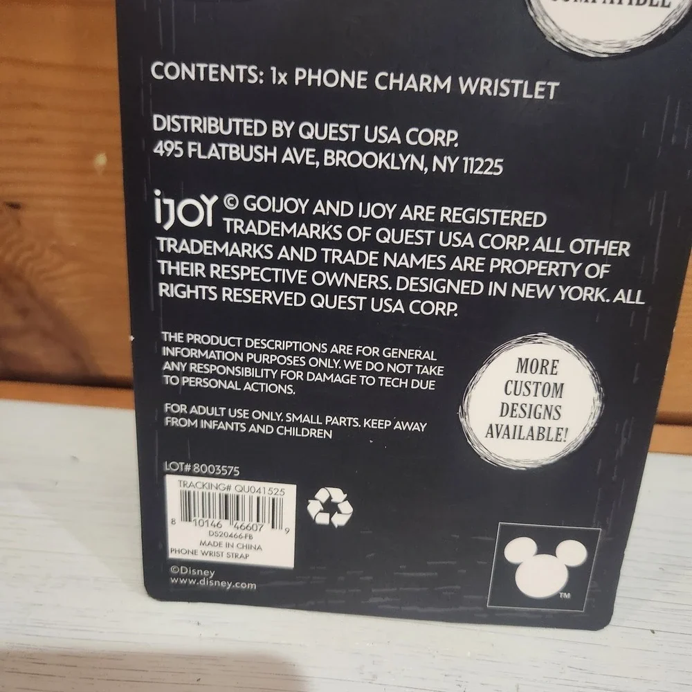 Disney The Nightmare Before Christmas Phone Charm Wristlet - Case Compatible NEW